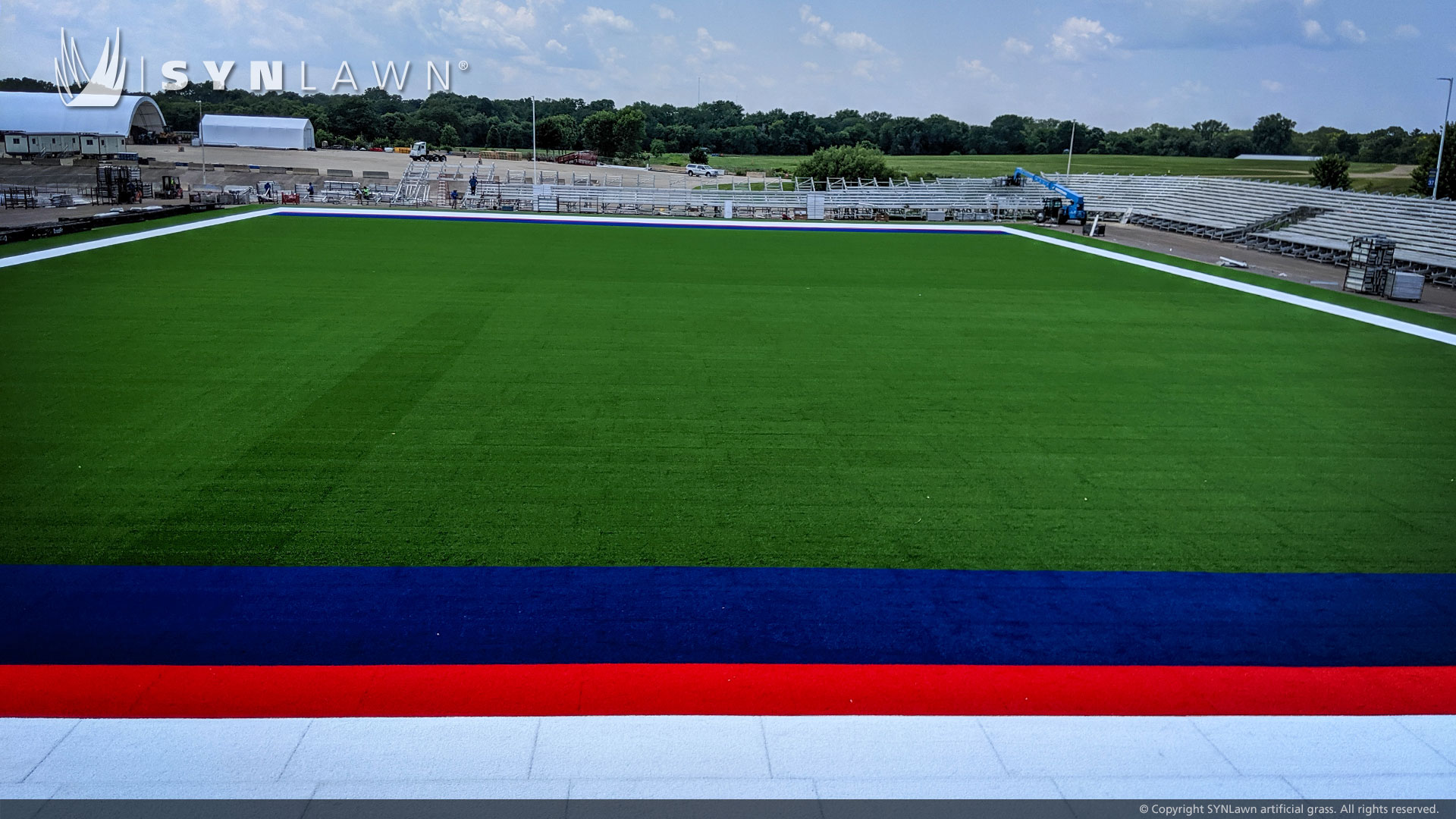 image of synlawn modular turf system at the crossfit games 2019