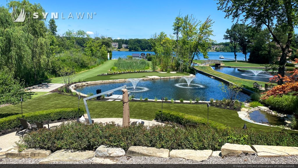 image of SYNLawn Michigan Waterfront Residential Backyard