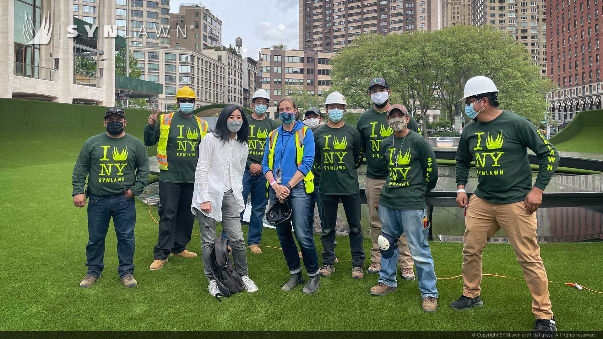 image of SYNLawn artificial grass at the Lincoln Center New York