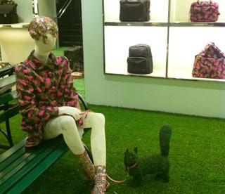 Artificial grass meets high-fashion