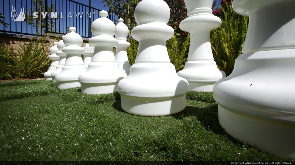 chess pieces on synlawn turf