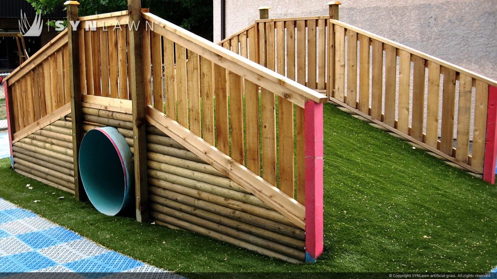 artificial grass play area