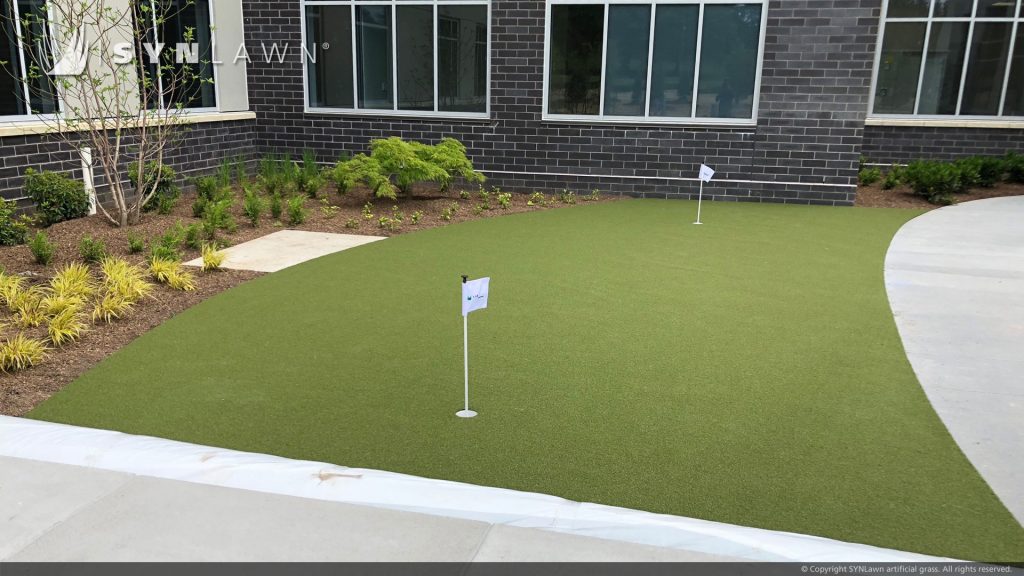 image of synlawn artificial grass at mount kemble rehab center