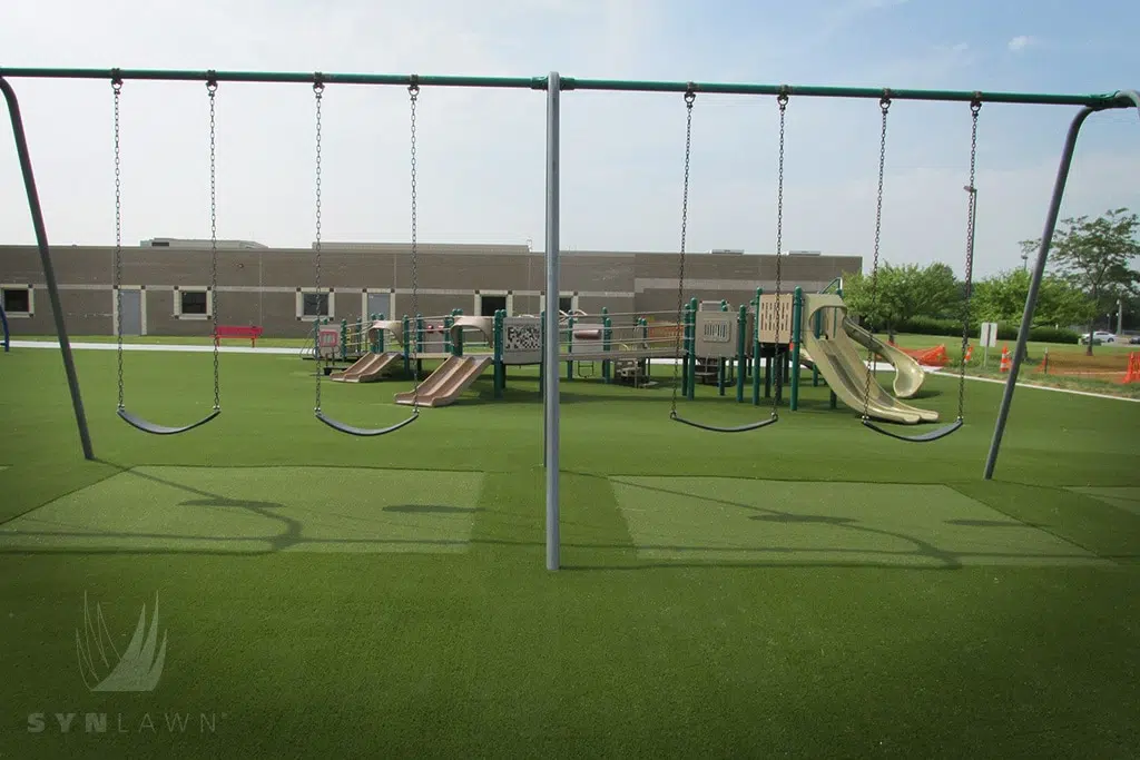 image of kansas city playground with synlawn