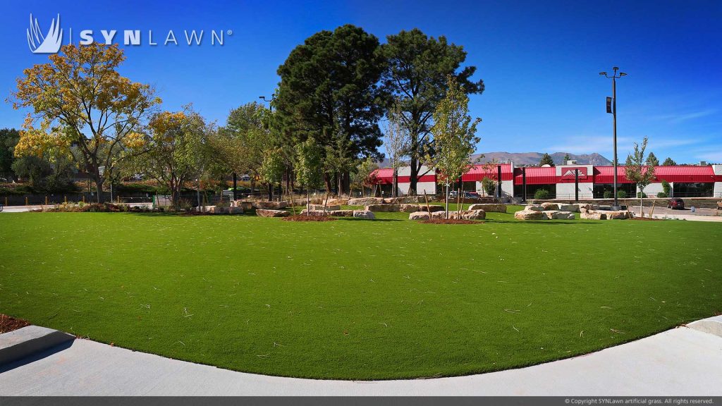 image of synlawn installation at Colorado Springs Early Colleges