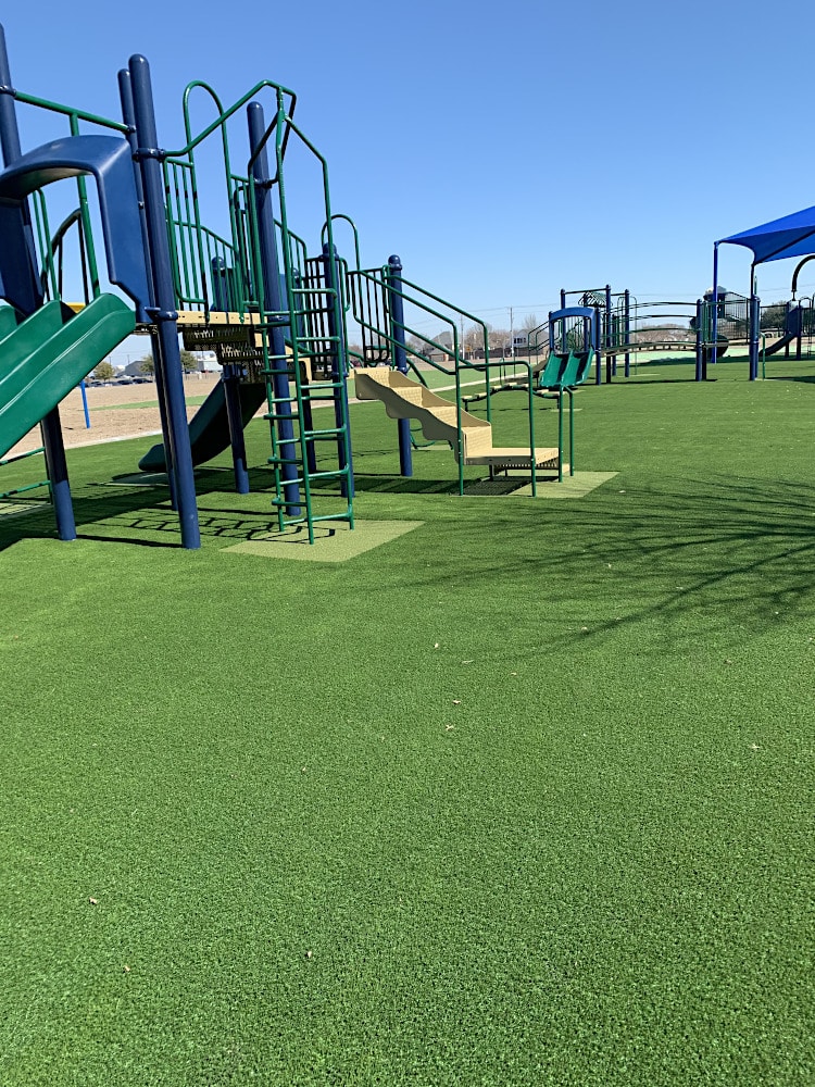 New Frisco ISD Playground with SYNLawn artificial grass