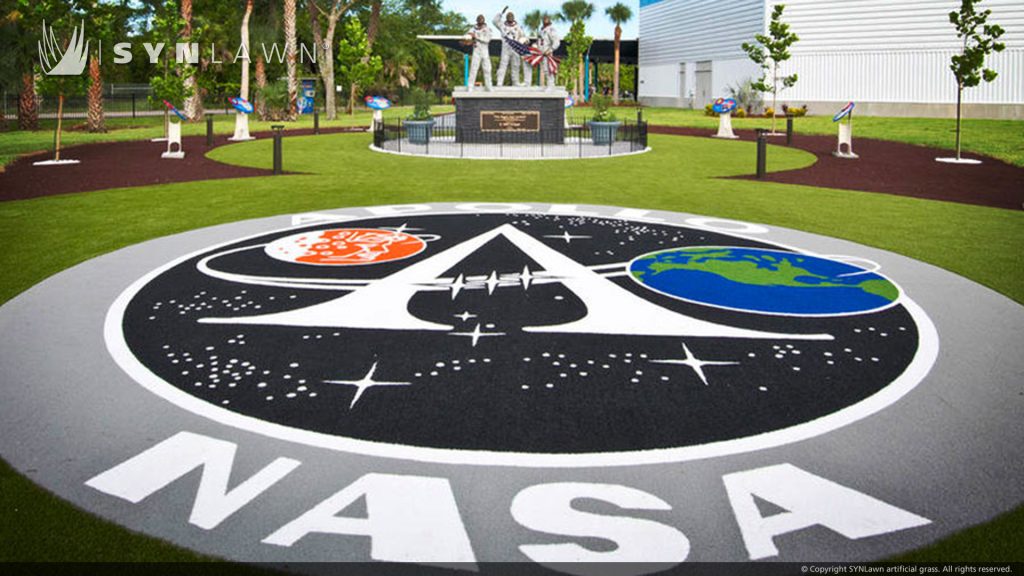 image of bio based synthetic grass at kennedy space center