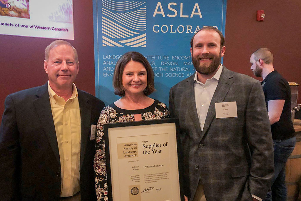 SYNLawn удостоена награды ASLA «Поставщик года в Колорадо 2019»