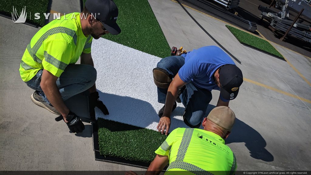 image of synlawn modular turf system at the CrossFit games 2019