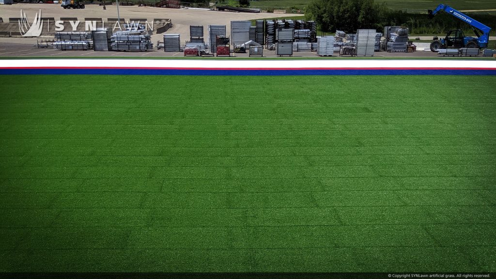 image of synlawn modular turf system at the crossfit games 2019