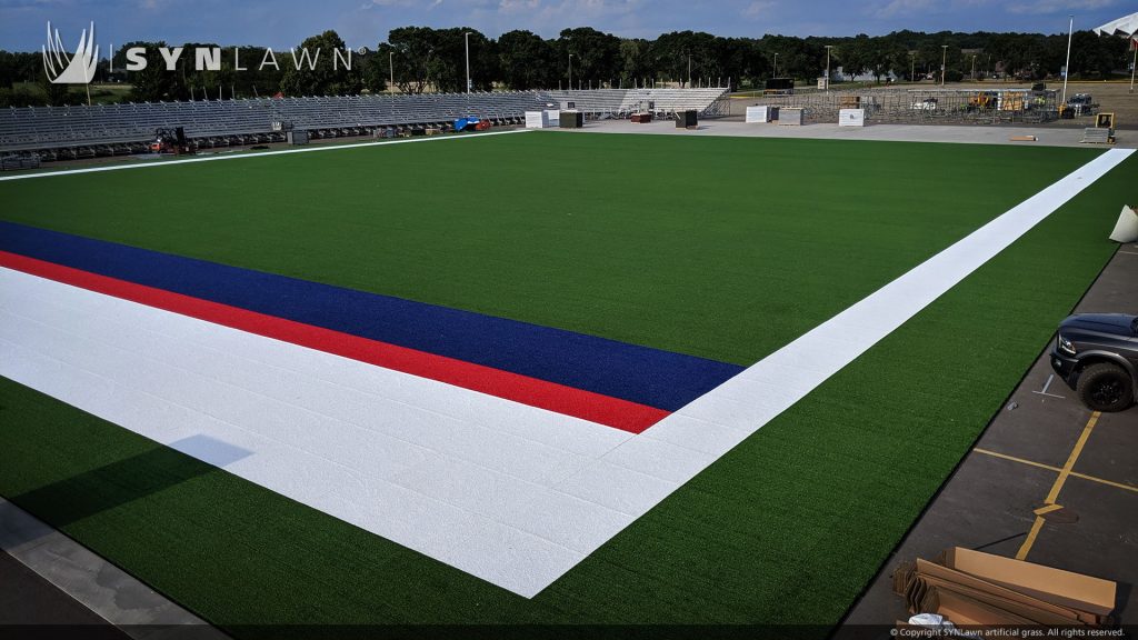 image of synlawn modular turf system at the crossfit games 2019