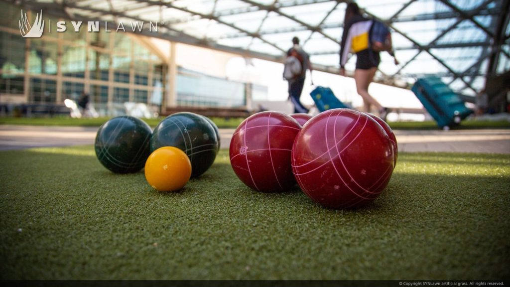 image of synlawn artificial grass at denver international airport