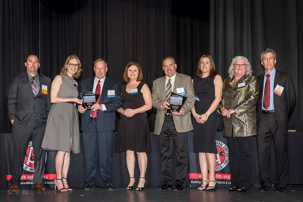 image of synlawn new mexico team with award
