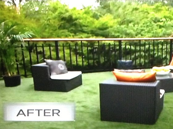 after image of synlawn artificial grass installation
