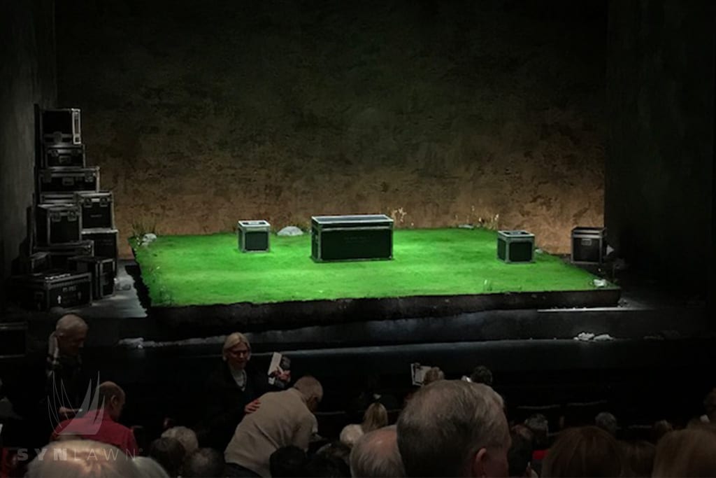 image of synlawn artificial grass used in theater production