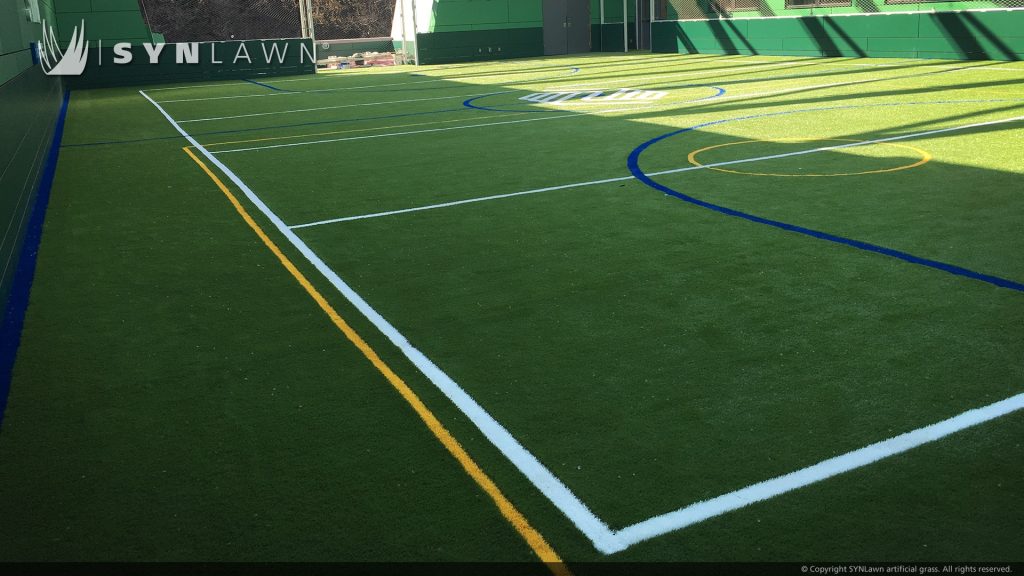 image of synlawn artificial grass at boys and girls club harlem new york rooftop playground