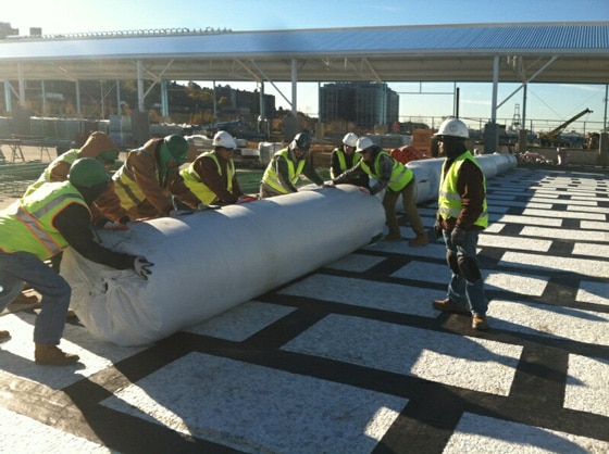 image of construction at pier 2 brooklyn