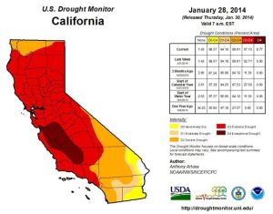 image of california drought monitor