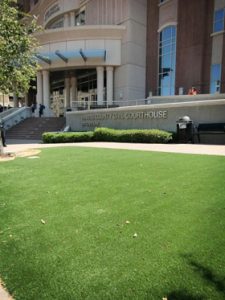 image of Houston Civil Courthouse with SYNLawn artificial grass
