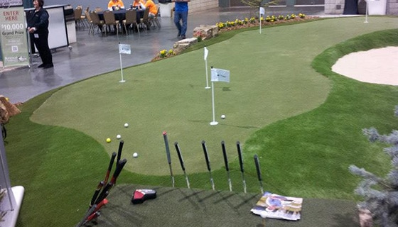 image of synlawn putting green at kansas city golf show