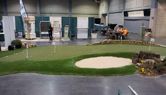 image of synlawn putting green at kansas city golf show
