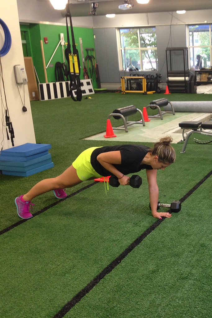 image of athlete working out at the Micheli Center