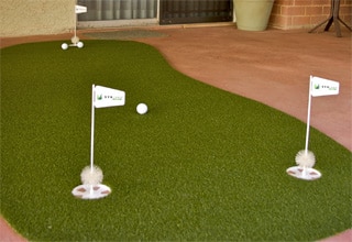 NEW: Portable GOLF practice greens & mats