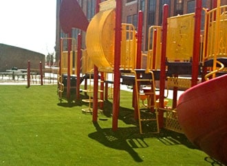SYNLawn playground system at Rockaway Beach Elementary New York