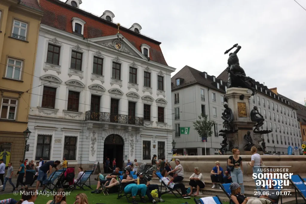 image of SYNLawn artificial grass at the Augsburg Summer Nights festival in Germany