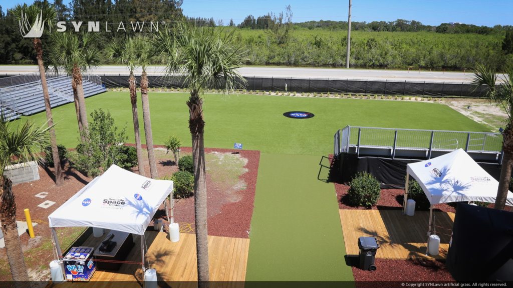 image of SYNLawn artificial grass at the Kennedy Space Center