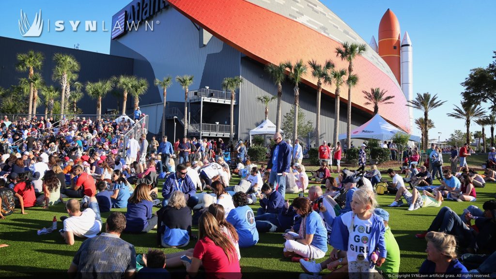 image of SYNLawn artificial grass at the Kennedy Space Center