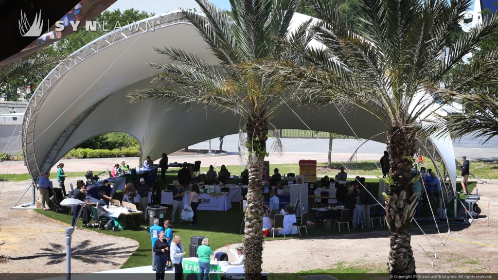 image of SYNLawn artificial grass at the Kennedy Space Center