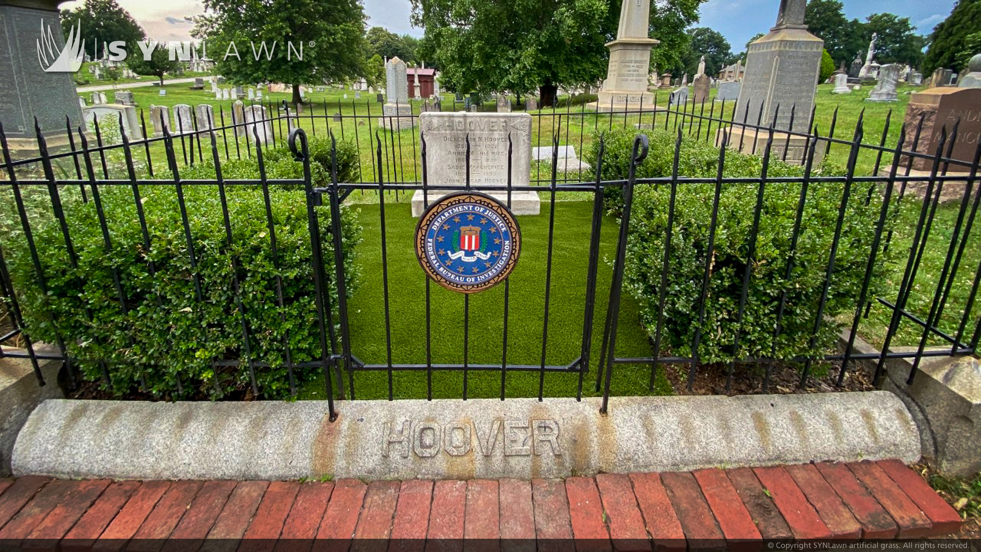 SYNLawn artificial grass installed at the Congressional Cemetery