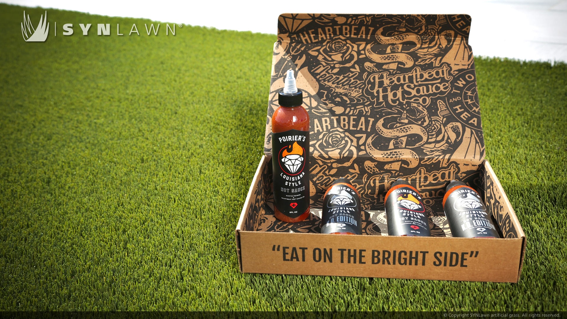 SYNLawn Teams Up with UFC’s Dustin Poirier for Signed Hot Sauce Give Away
