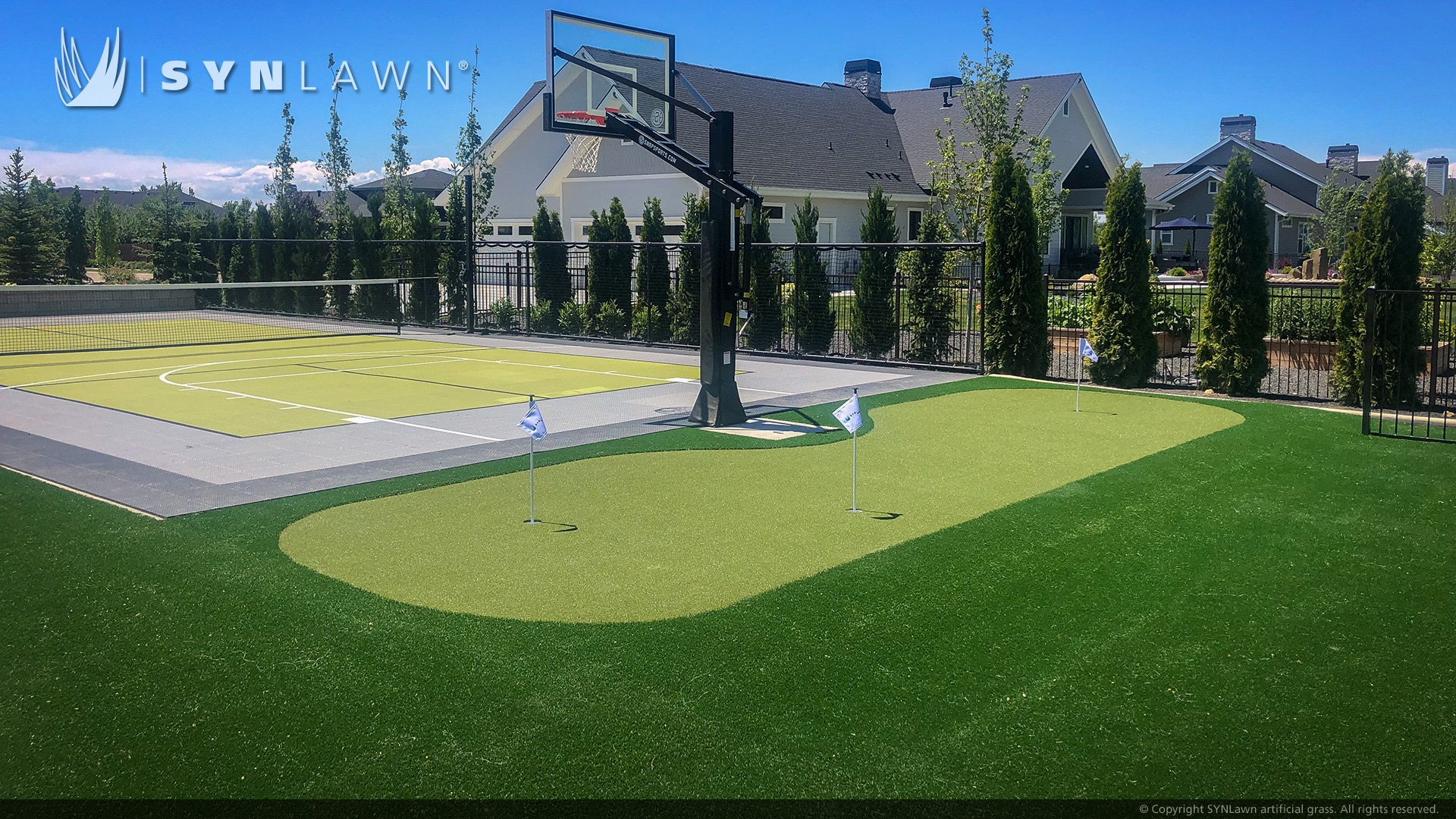 Idaho Homeowner Creates a Sports Complex for Family with Artificial Turf