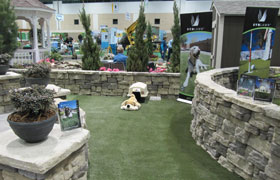 photo of synlawn booth at the kansas city home show