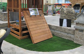 image of synlawn play area booth at kansas city home show