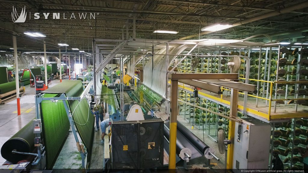 image of synlawn manufacturing facility