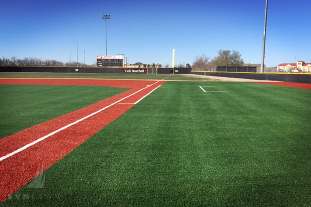 image of roswell nm baseball field with artificial grass