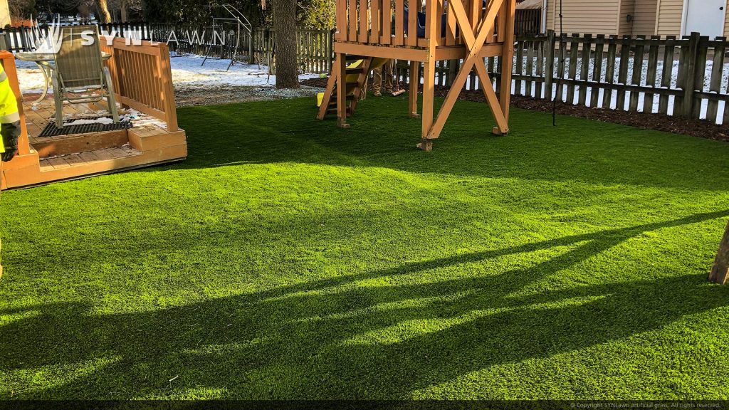 image of SYNLawn Wisconsin donates dream outdoor play area to Make A Wish kid and family
