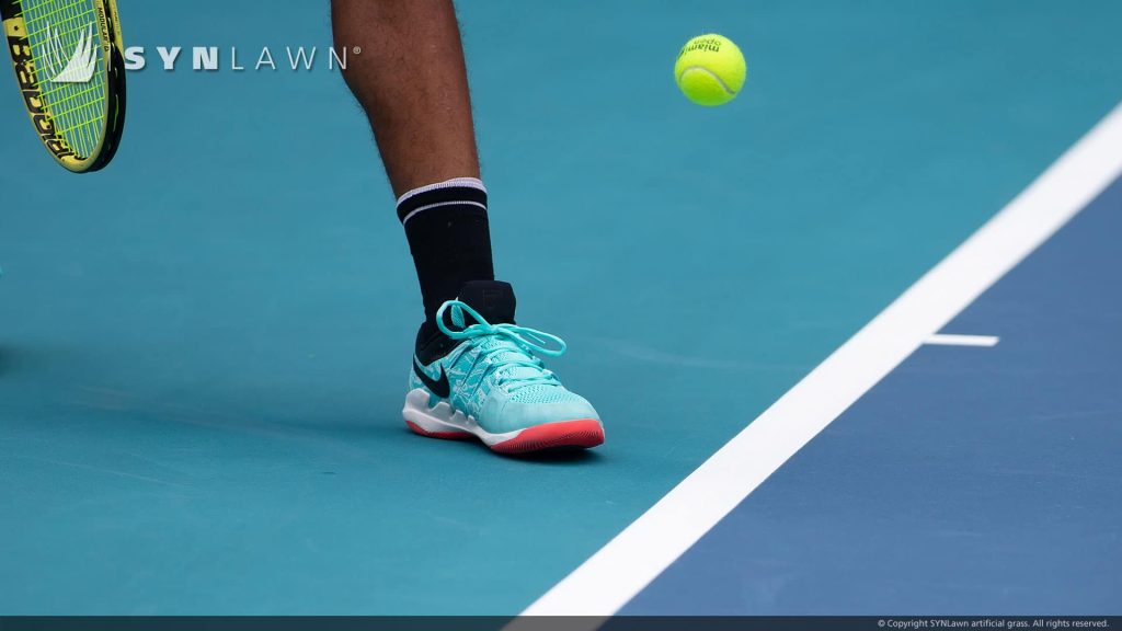 Laykold tennis surface at the Miami Open