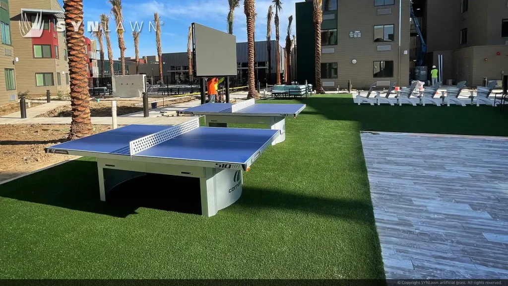 image of SYNLawn Artificial Grass at Merced Station Student Housing Apartments and Amenities California