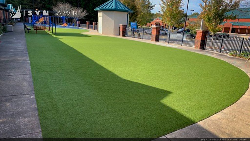 image of SYNLawn Carolinas artificial grass at Fort Mill School District Playground Turf