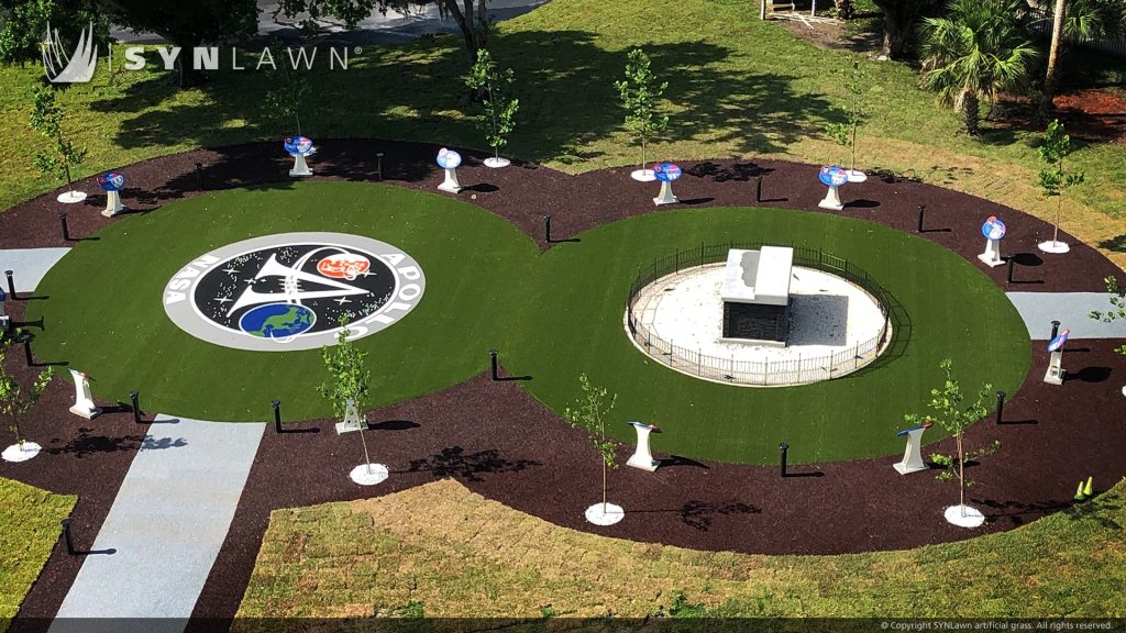 image of bio based synthetic grass at kennedy space center