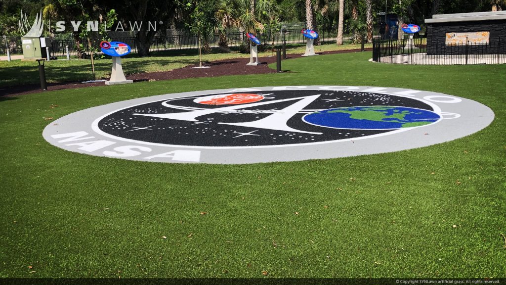 image of bio based synthetic grass at kennedy space center