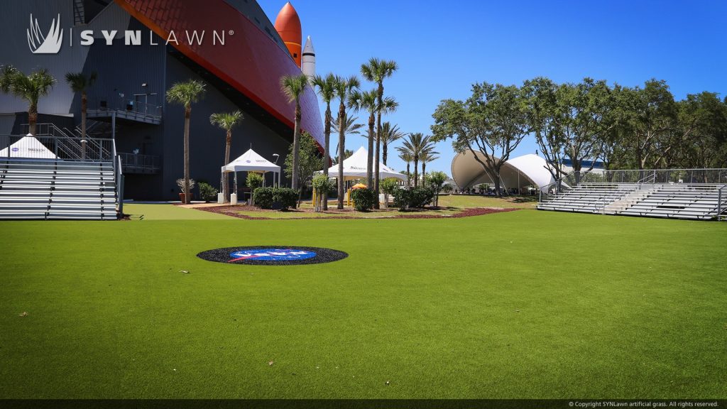 image of bio based synthetic grass at kennedy space center