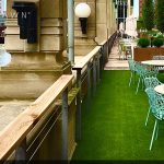 image of SYNLawn artificial grass at Chicago's Merchandise Mart River Plaza Outdoor Green Space
