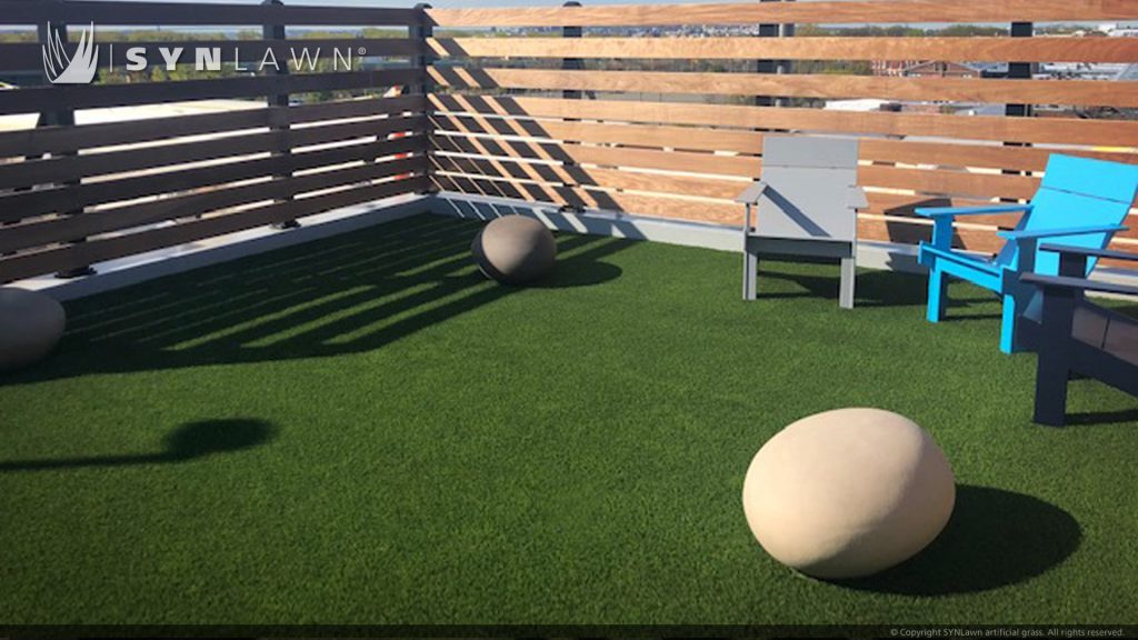image of SYNLawn artificial grass at 295j Apartments Roof top Dog Pet Park Jersey City NJ