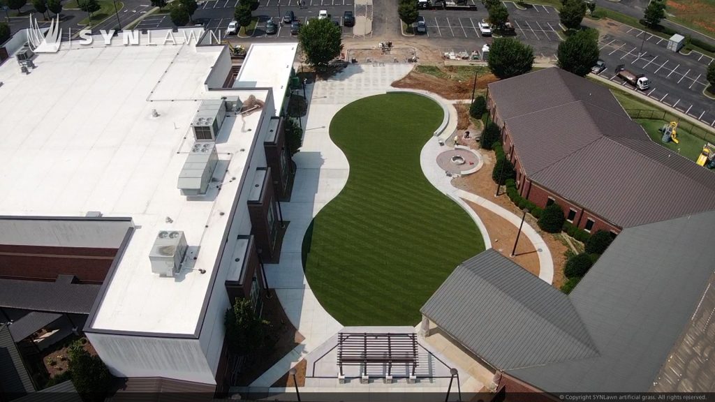 image of SYNLawn artificial grass at New Vision Baptist Church South Carolina