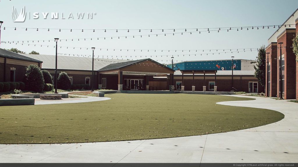 image of SYNLawn artificial grass at New Vision Baptist Church South Carolina